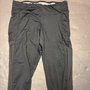 Champion Women’s DuoDry Half Tights/Leggings – Black – Size M